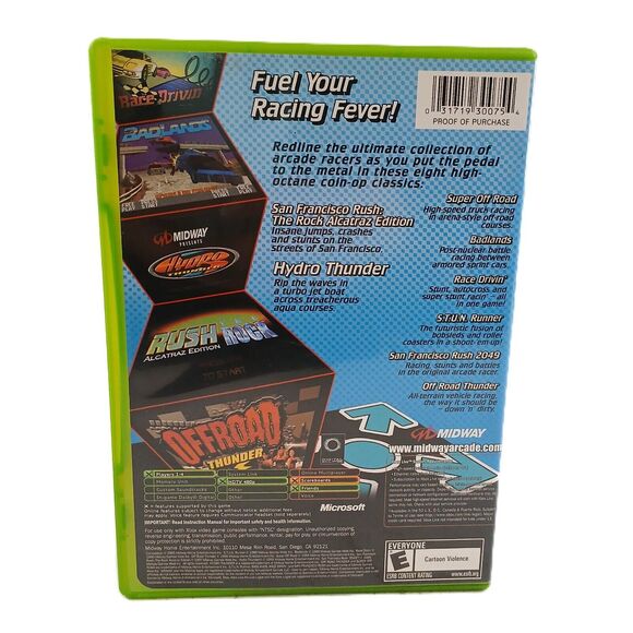 Midway Arcade Treasures 1,2 & 3 Microsoft Xbox Retro Classic GameCube Collection - Picture 15 of 16